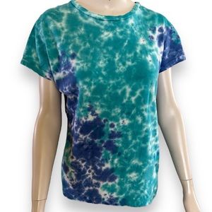 Vintage Buzz Tie Dye T-Shirt in Blue/Green - Size XL - Measures 20” PTP